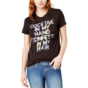 Dream Scene Womens Cocktail Graphic T-Shirt, NWT